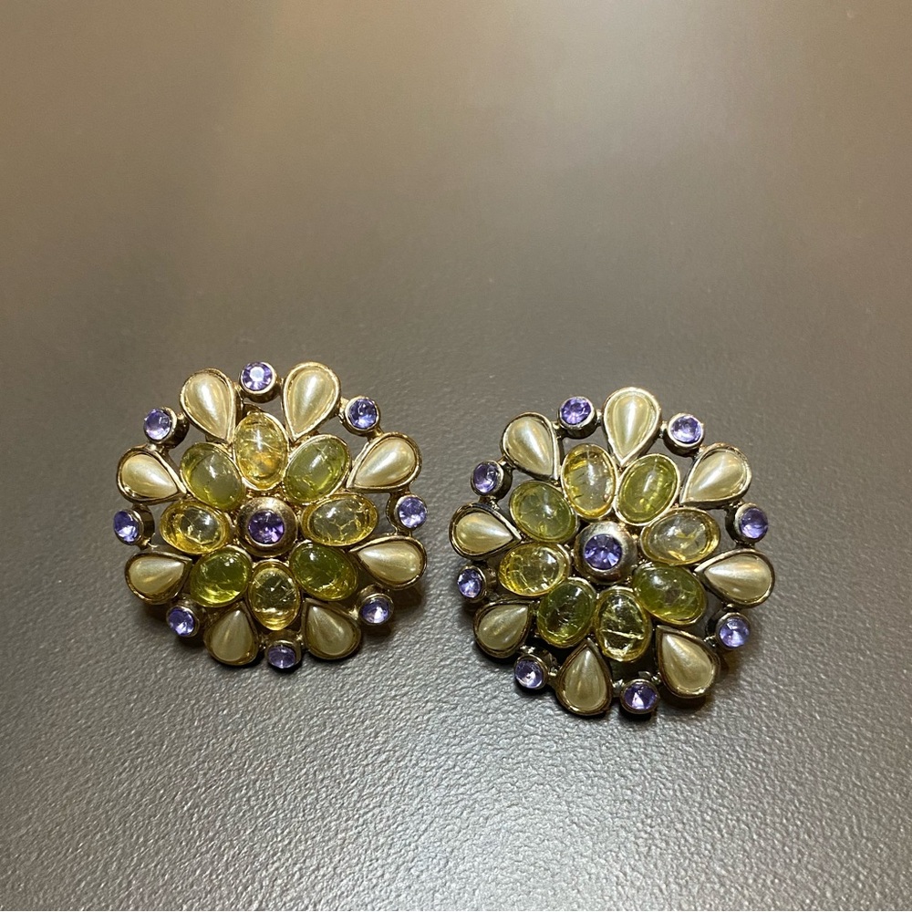 Monet Vintage clip earrings